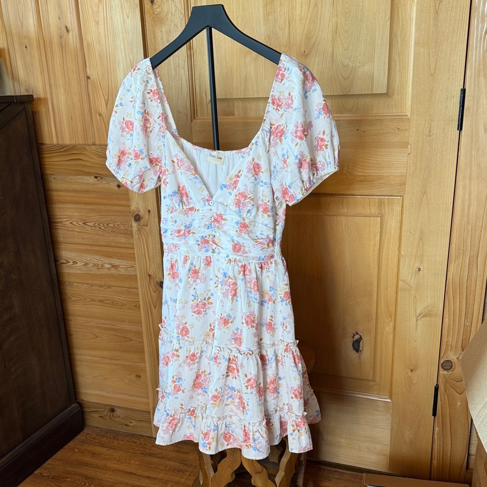 Peach Love California Multicolor Floral Dress